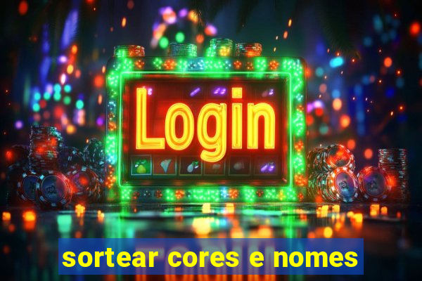 sortear cores e nomes